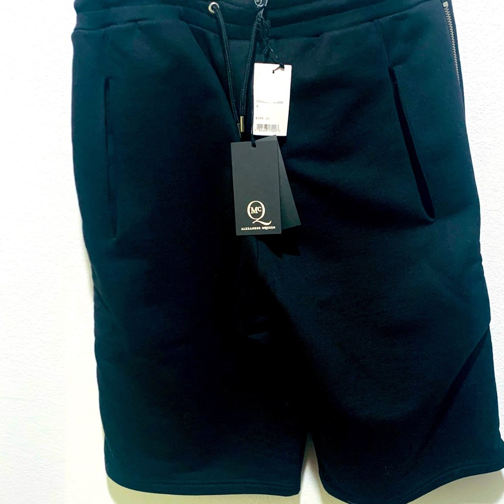 Alexander McQueen shorts w/ zippers on the side